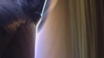 Невероятные кадры входа Starship в атмосферу