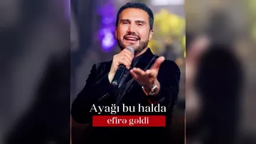 Ayağı bu halda efirə gəldi