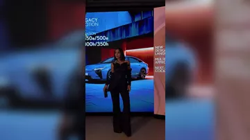 Айнур Бабахан на презентации Lexus ES
