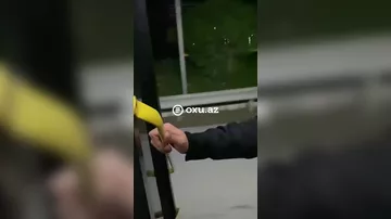 Bakıda avtobusda təhlükəli anlar