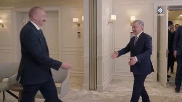 Prezident İlham Əliyev Özbəkistan Prezidenti ilə görüşüb (14.10.2026)