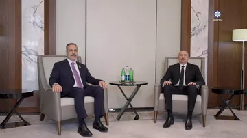 Prezident İlham Əliyev Türkiyənin xarici işlər nazirini qəbul edib.
