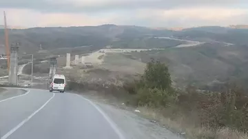 Azərbaycanın ən hündür asma körpüsünün tikintisindən SON GÖRÜNTÜLƏR