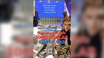 Rəqsanə İsmayılova: "Aygün Kazımovanın mənə 3000 dollar borcu var"