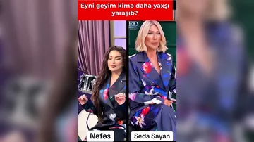 Seda Sayanla eyni geymini nümayiş etdirdi