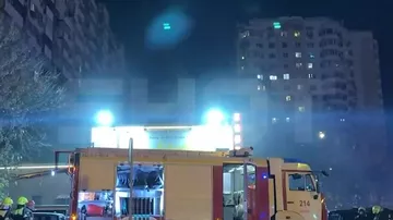 Пожар в театре в Москве