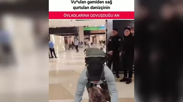 “Röyad Məmmədov” gəmisindən sağ qurtulan dənizçi ailəsinə qovuşduğu anlar