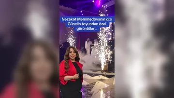 Nəzakət Məmmədovanın qızı Günelin toyundan özəl görüntülər