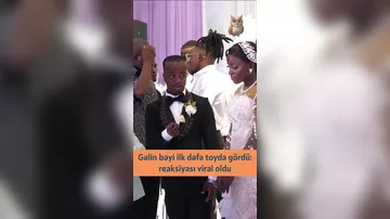 Bəyi toyda ilk dəfə görən gəlinin reaksiyası