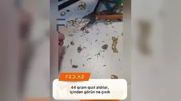 44 qram qızıl aldılar, görün içindən nə çıxdı