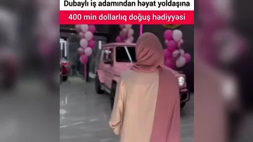Dubaylı iş adamı qız övladı dünyaya gətirən həyat yoldaşına 400 min dollar dəyərində “Mercedes G-Wagon” hədiyyə edib