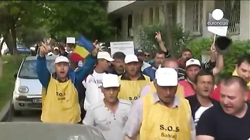 Шахтеры и энергетики протестуют в Бухаресте