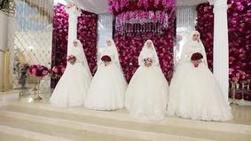 Необычная Чеченская свадьба четыре невесты и четыре жениха