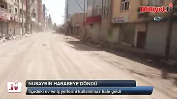 PKK türk şəhərini xarabalığa çevirdi