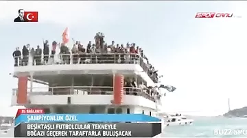 "Beşiktaş"ın İstanbul boğazında möhtəşəm qələbə sevinci