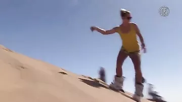 Пустыня Намибии: экстремальный спорт среди песков