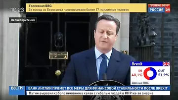 Выступление Дэвида Кэмерона в связи с выходом Великобритании из Евросоюза