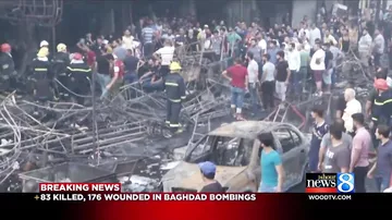 Последствия мощных взрывов в Багдаде - 1