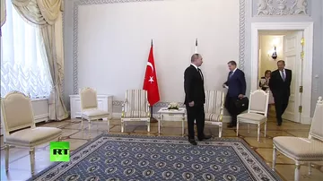 Владимир Путин встречается с Реджепом Тайипом Эрдоганом