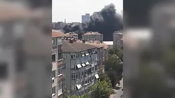 Сильный пожар в Турции