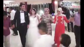 Момент взрыва на свадьбе в Турции