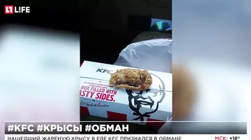 Нашедший жареную крысу в еде KFC признался в обмане
