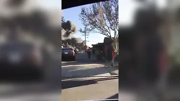 В Сети появилось видео крупнейшего пожара в Калифорнии -1