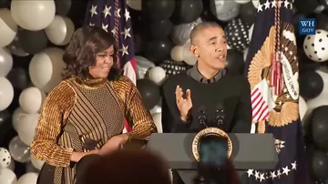 Барак и Мишель Обама отпраздновали свой последний Хеллоуин в Белом доме