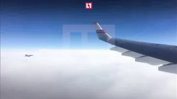 Появилось видео опасного сближения ВВС Швейцарии с воздушным кортежем Путина