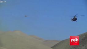 В сети появилось видео крушения вертолета с афганским генералом на борту