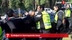 Автомобиль из кортежа турецкого президента совершил аварию