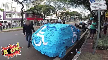 Как в Бразилии наказывают за неправильную парковку!