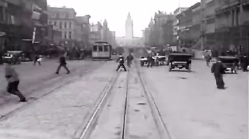 Уникальные кадры улиц Сан-Франциско 1905 года