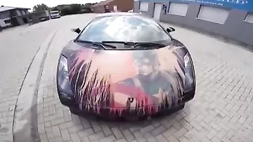 Lamborghini Gallardo bir xəstə işi boya bu!