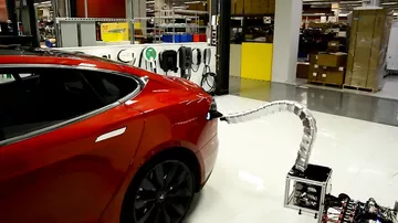Автоматическая зарядка для Tesla Model S