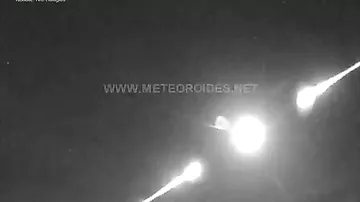 Падение метеорита в Испании попало на видео