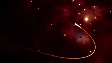 Огромную чёрную дыру поймали за пожиранием звезды