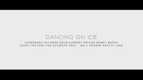 Танцы на льду: спорткар McLaren устроил дрифт на замерзшем озере