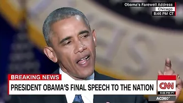 Барак Обама прослезился от своей собственной прощальной речи