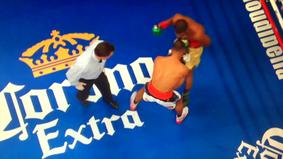 Боксёр врезал судье в челюсть во время титульного боя