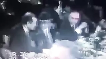 Президент Армении Сержик Саргсян пирует с Дедом Хасаном