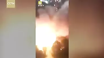 При пожаре в китайском магазине фейерверков погибли пять человек