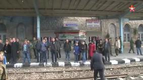Первый с начала войны пассажирский поезд пришел в Алеппо