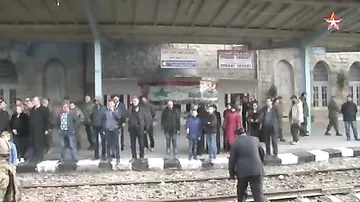 Первый с начала войны пассажирский поезд пришел в Алеппо