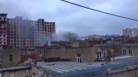 Сильный пожар в Баку, есть погибший и пострадавшие