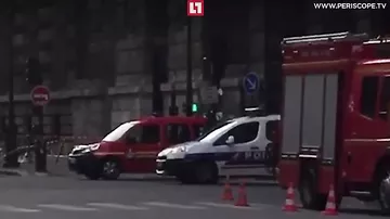 Опубликовано видео эвакуации посетителей Лувра, где произошла стрельба