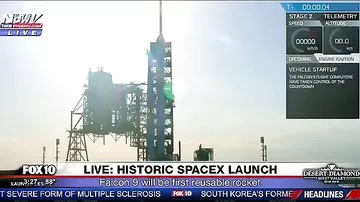 SpaceX повторно запустила и успешно приземлила ступень ракеты Falcon -1