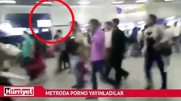 Metroda rüsvayçılıq: reklam monitorları porno göstərdi - 25 saniyə davam etdi