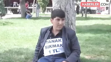 Yanaqları "toppuş" olan əlil gəncdən maraqlı addım
