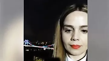 Стамбульский мост освещен цветами азербайджанского флага